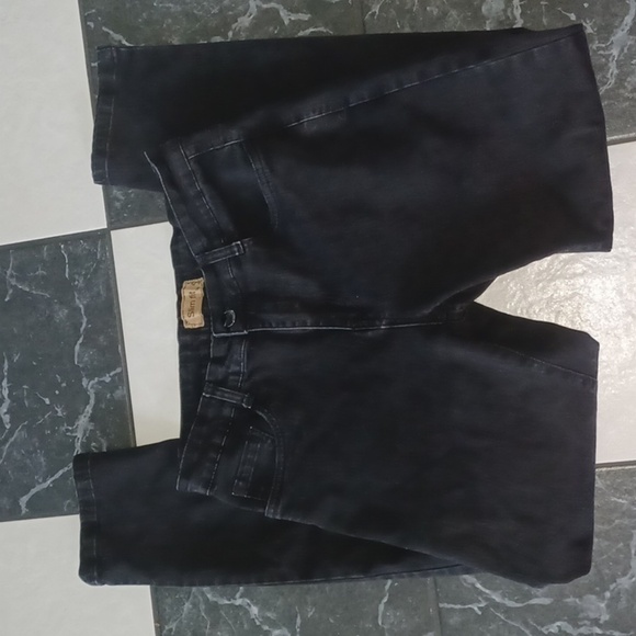 Heyfanee Mens Slim Fit Casual Stretch Black Jeans - Picture 1 of 6